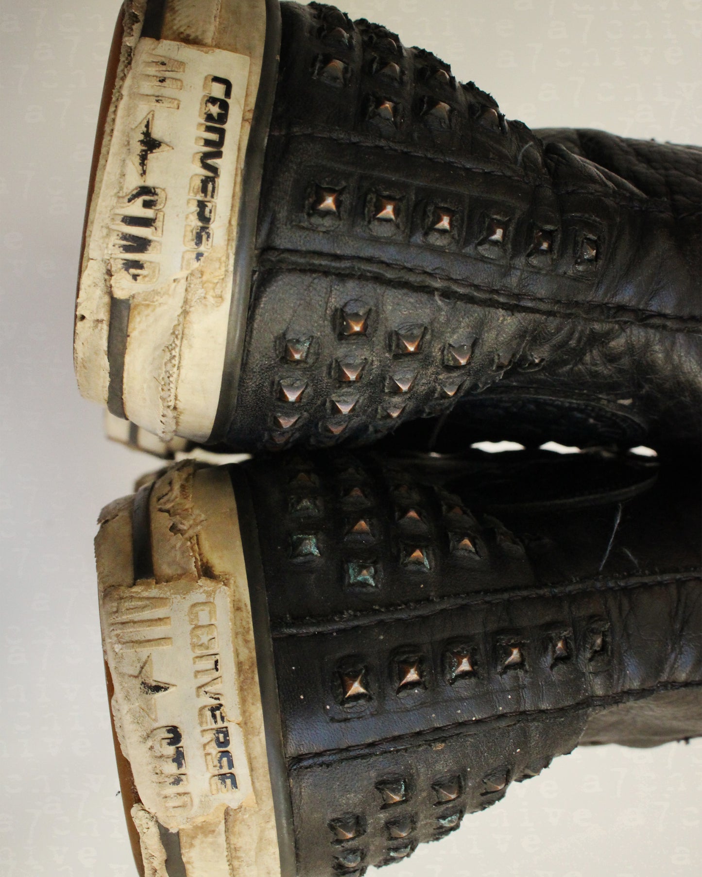 John Varvatos Leather Studded All Stars