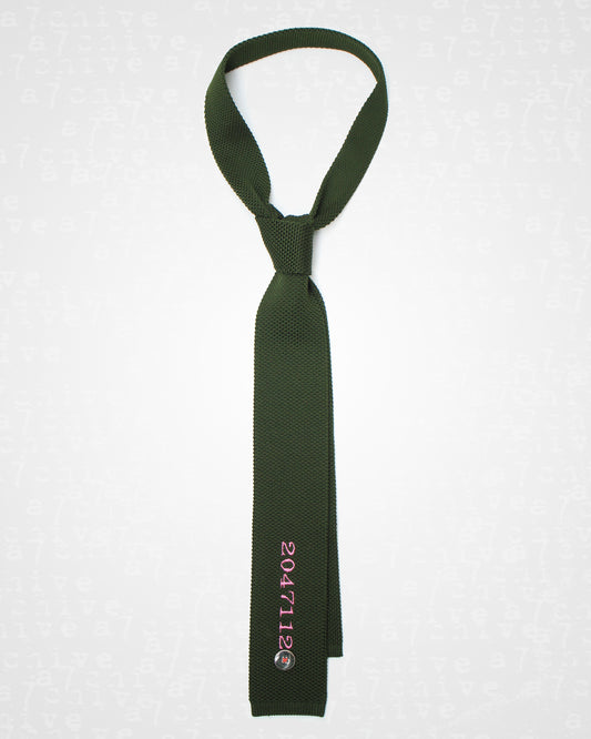 20471120 Green Knitted Tie