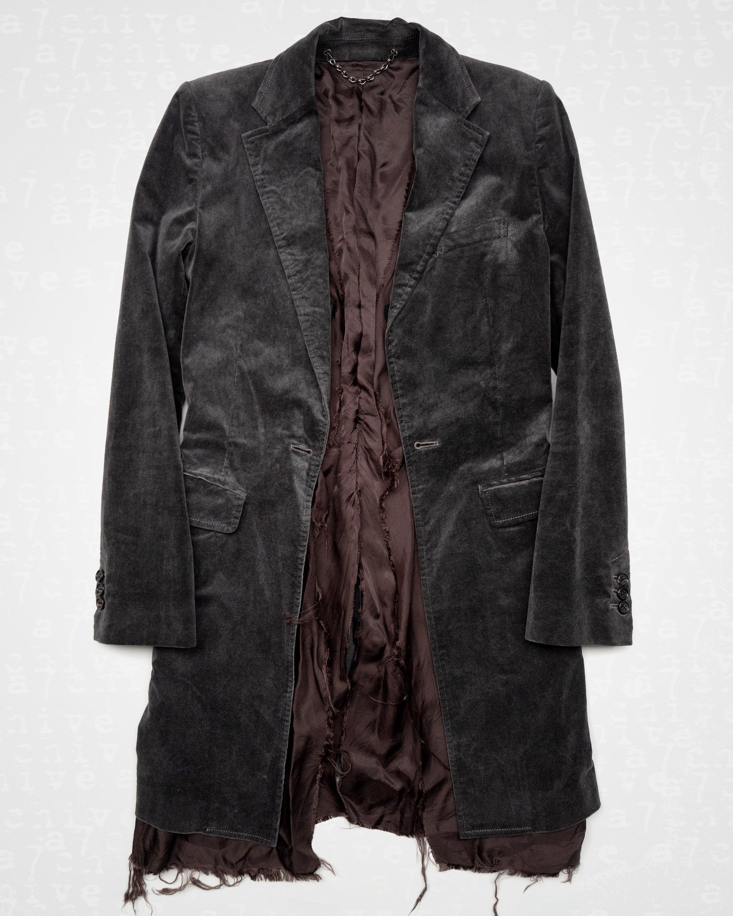 Miharayasuhiro Deconstructed Velvet Coat A/W 2003