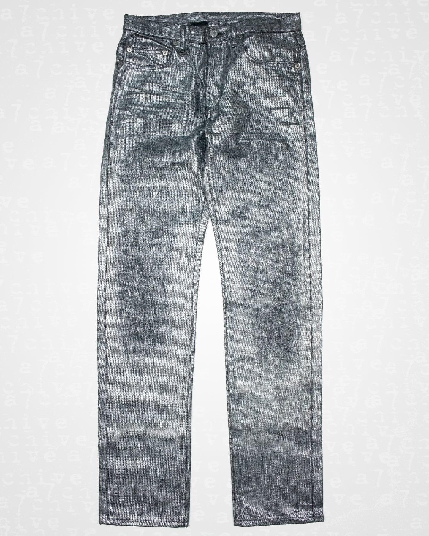 Dior Homme Silver-Coated "Radioactive" Denim - S/S 2008