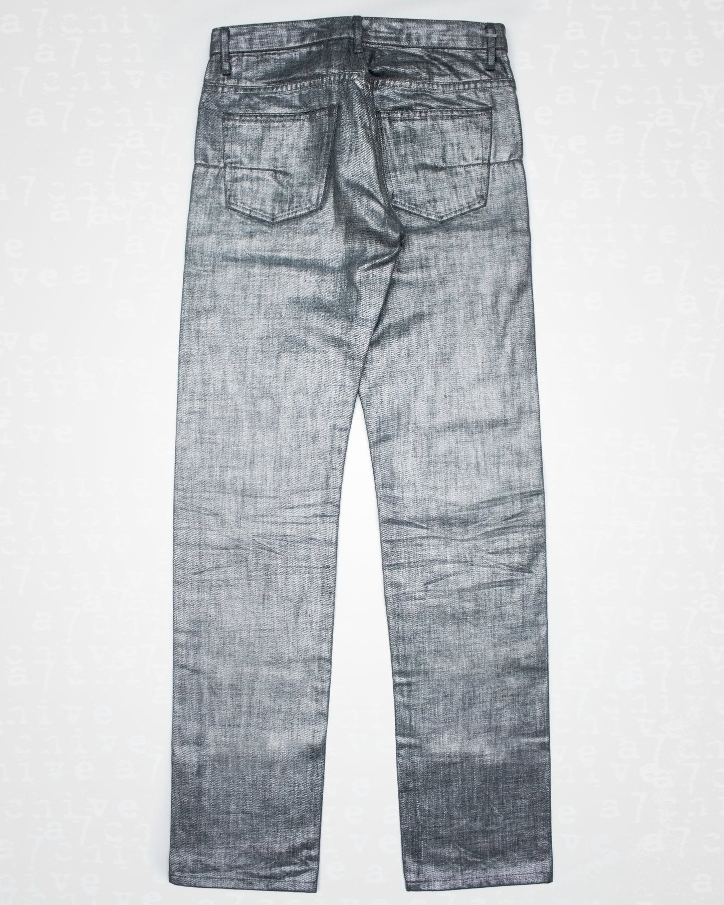 Dior Homme Silver-Coated "Radioactive" Denim - S/S 2008