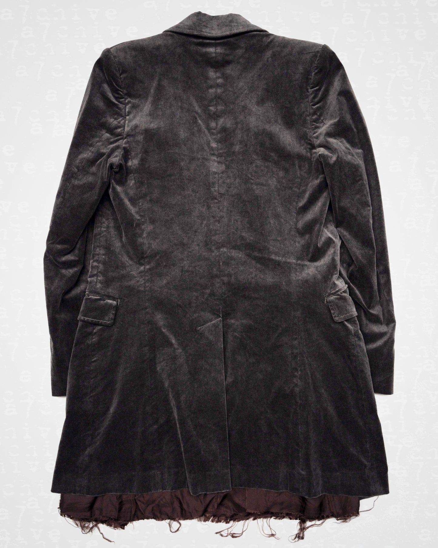 Miharayasuhiro Deconstructed Velvet Coat A/W 2003