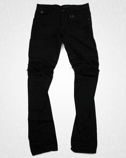 JULIUS_7 Twisted Distressed Denim - F/W 2010