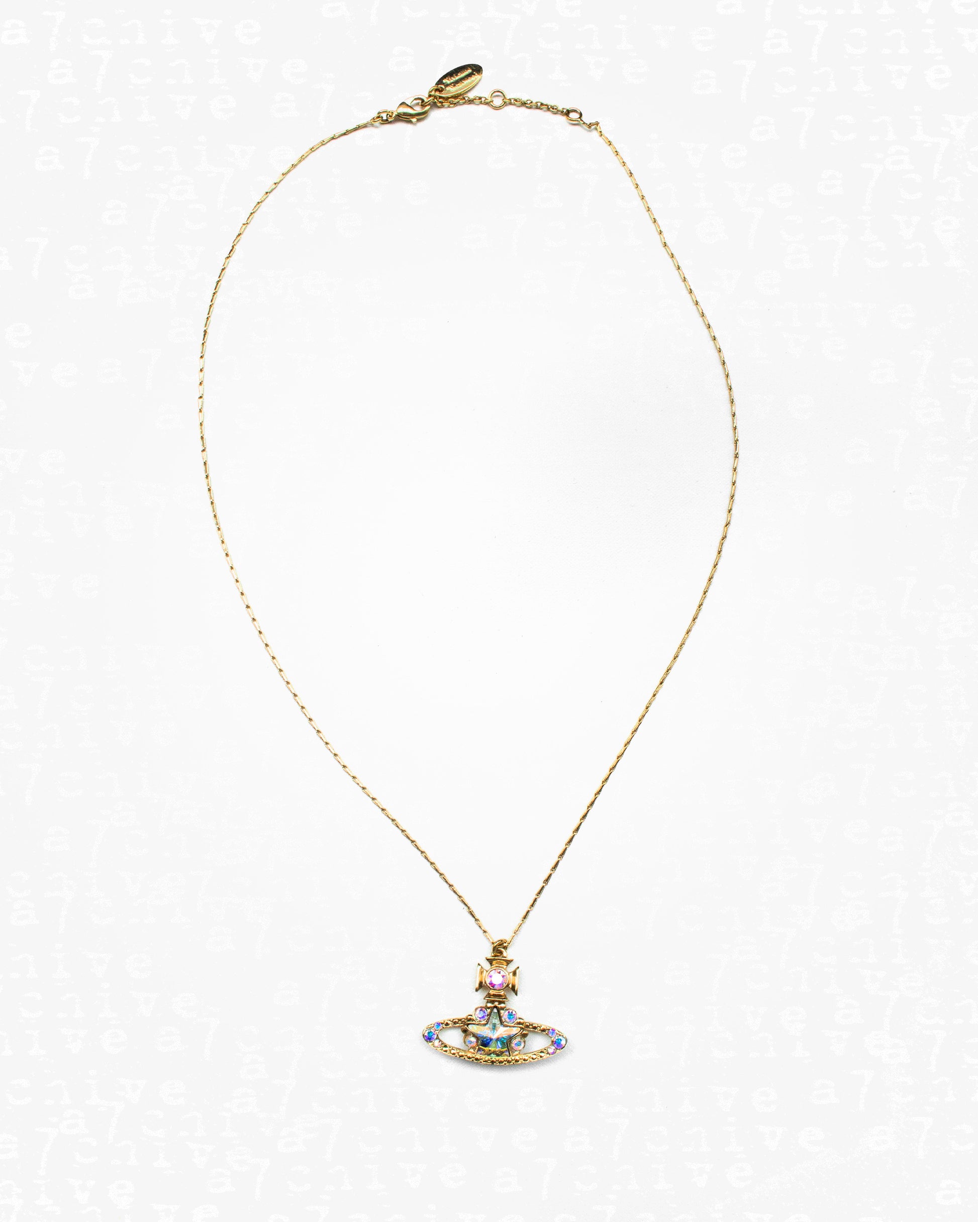 Vivienne Westwood, Jewelry, Vivienne Westwood Iridescent Rainbow Star Orb  Gold Necklace