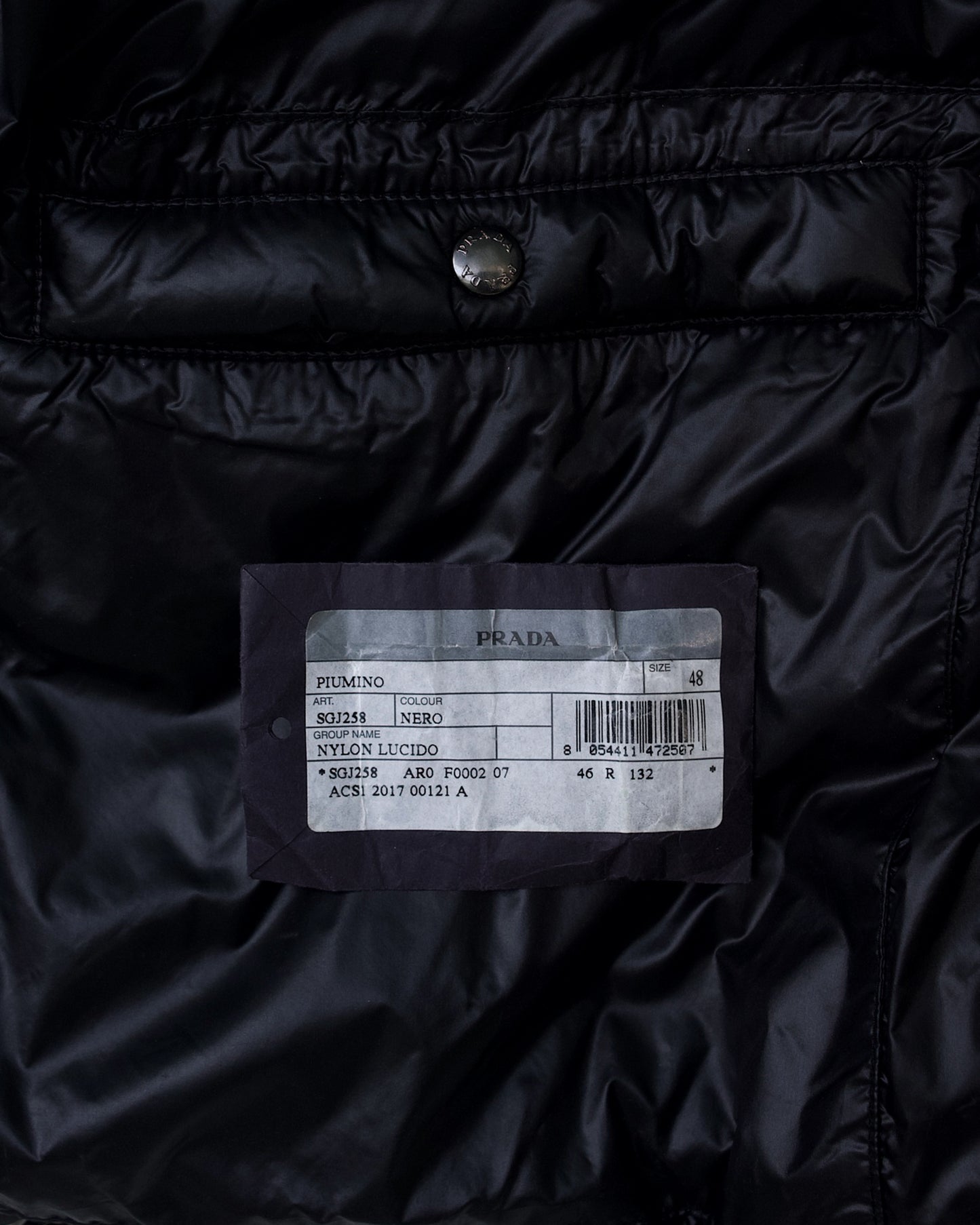 Prada Piumino 2017 Puffer Jacket