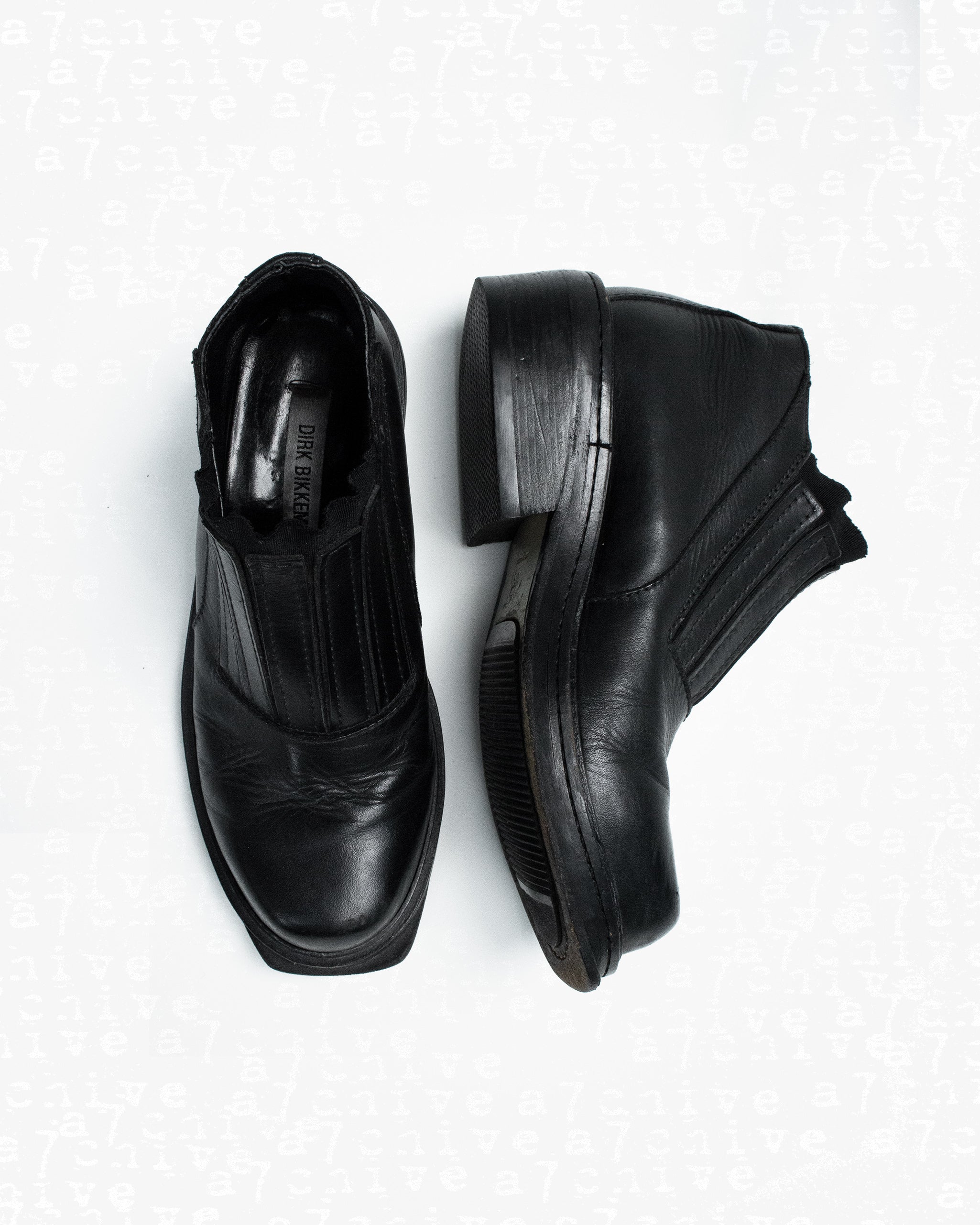 Dirk Bikkembergs Leather Slip-on Boots - S/S 1998 – a7chive