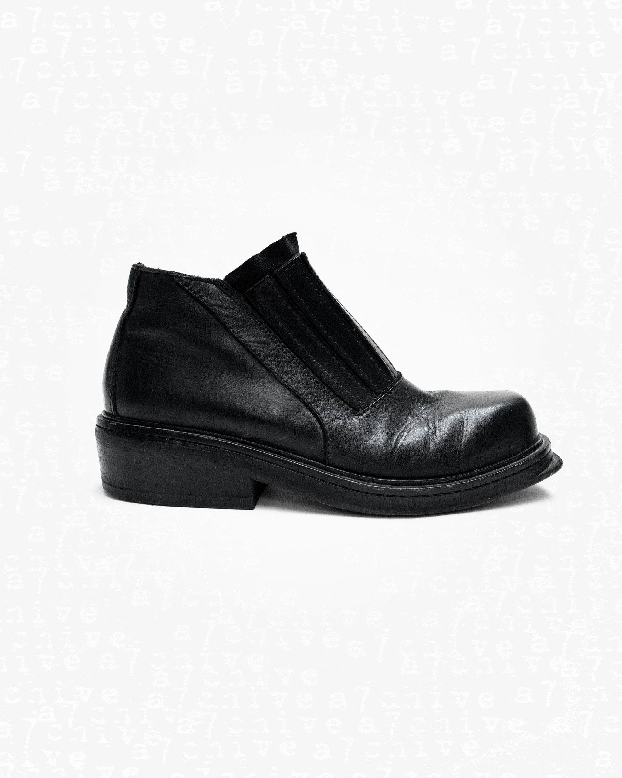 Dirk Bikkembergs Leather Slip-on Boots - S/S 1998 – a7chive