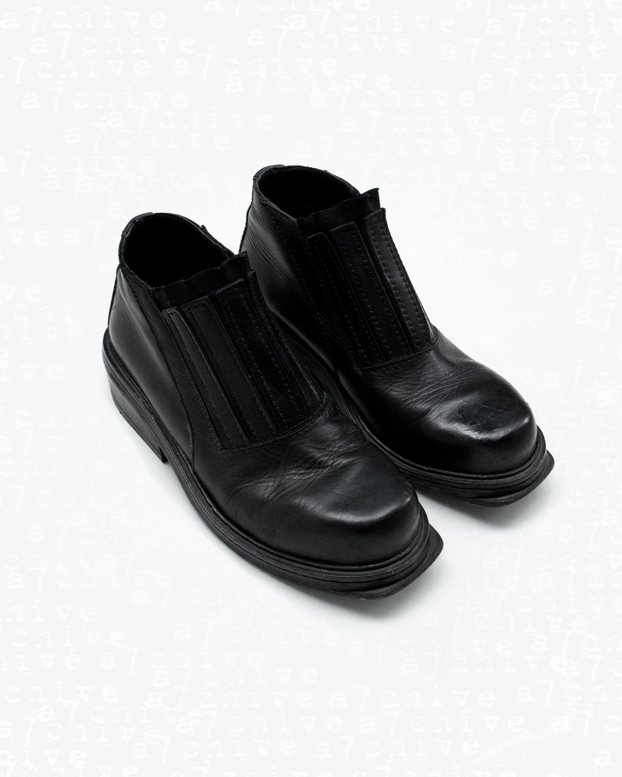 Dirk Bikkembergs Leather Slip-on Boots - S/S 1998 – a7chive