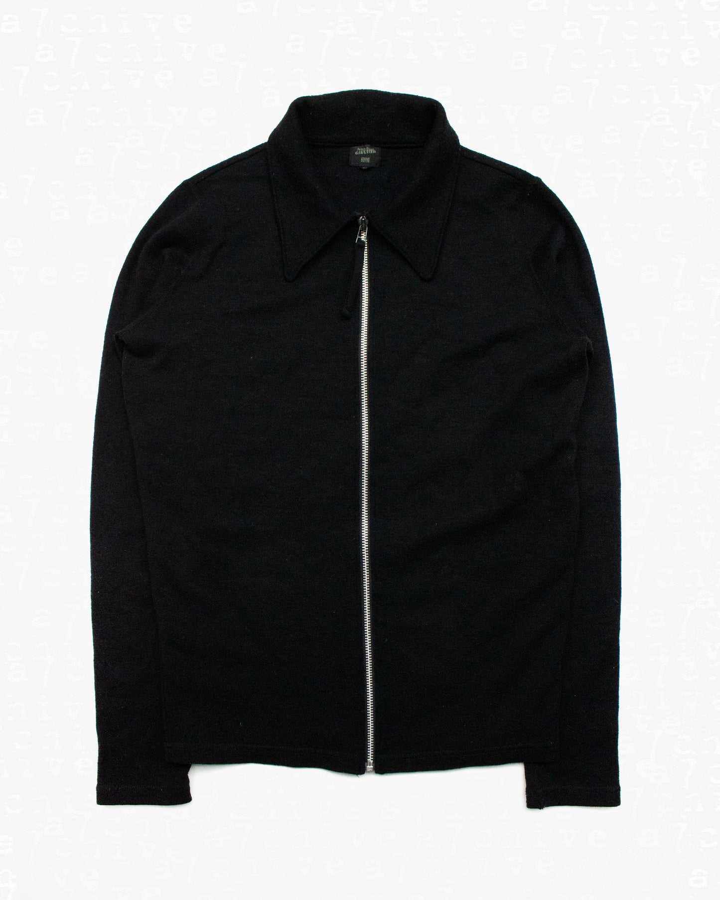 Jean Paul Gaultier Black Wool Zip-Up Top