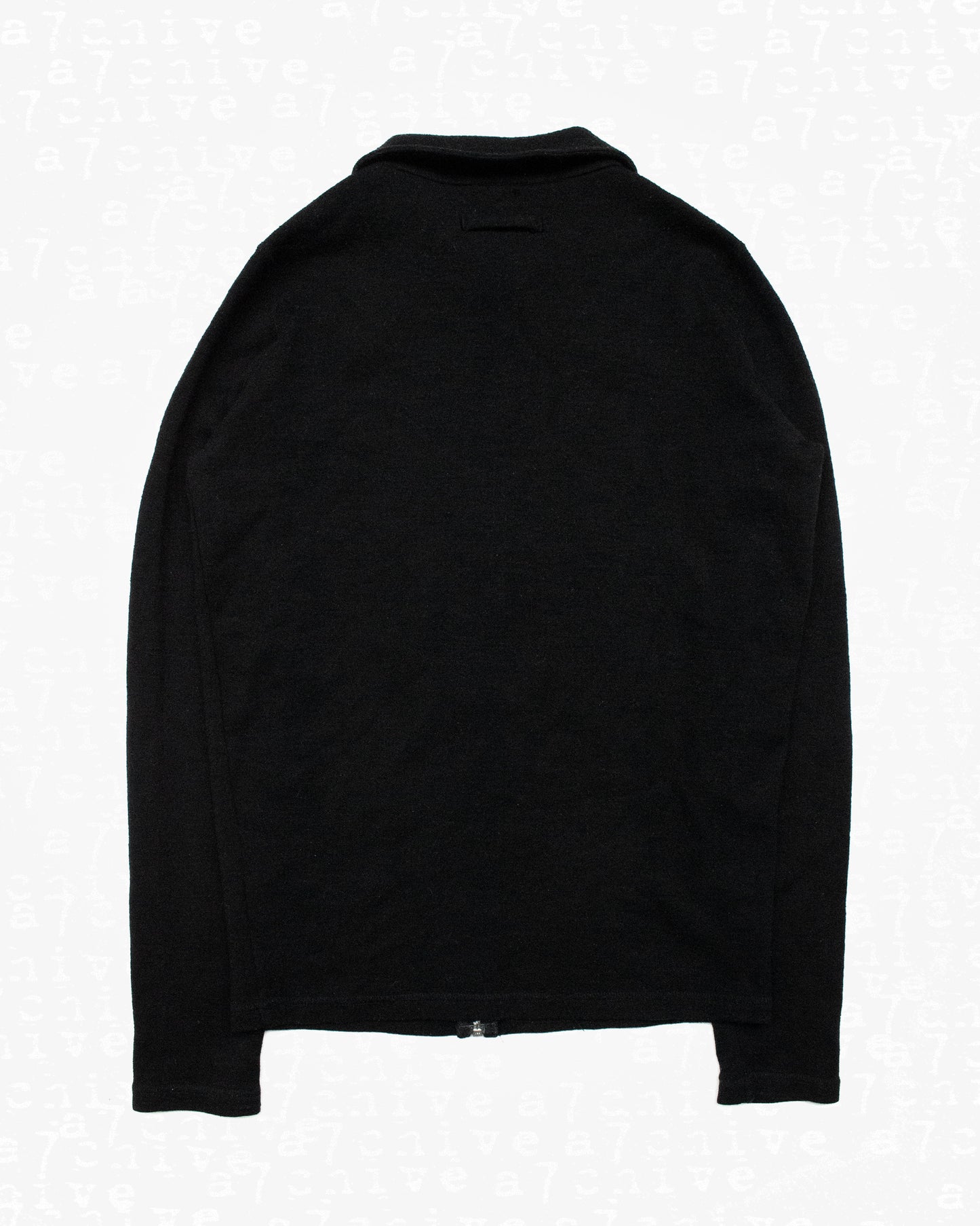 Jean Paul Gaultier Black Wool Zip-Up Top